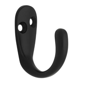 Liberty Hardware B59103Z-FB-C Single Prong Robe Hook, Flat Black