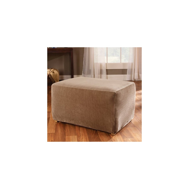 Sure Fit Stretch Stripe - Ottoman Slipcover - Brown (SF37760)