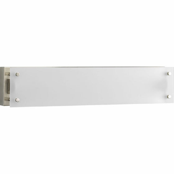 Progress Lighting P7211-09EB 24-Inch Flat Glass Bath Fixture Linear Fluorescent, Brushed Platinum