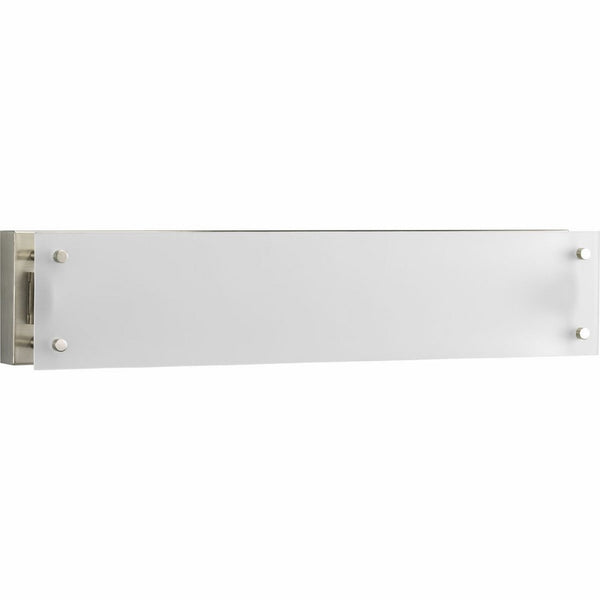 Progress Lighting P7211-09EB 24-Inch Flat Glass Bath Fixture Linear Fluorescent, Brushed Platinum