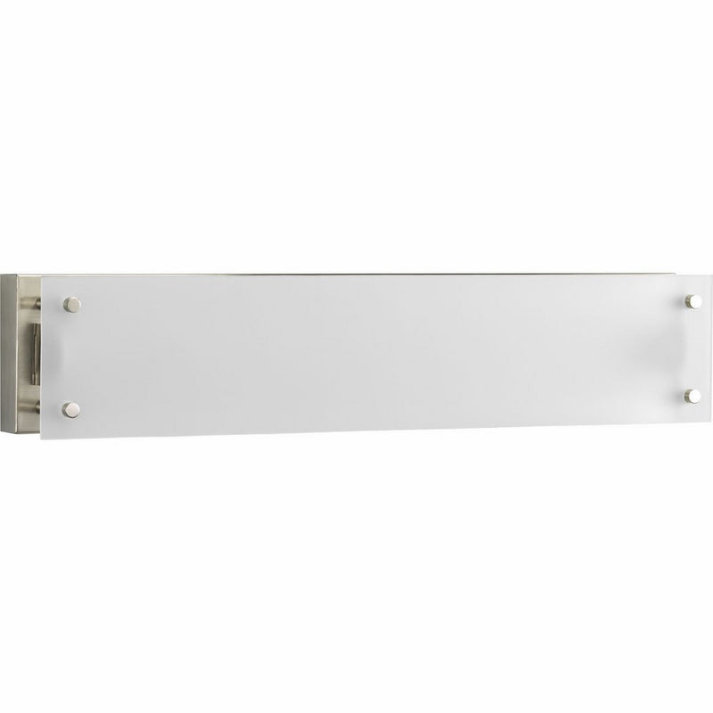 Progress Lighting P7211-09EB 24-Inch Flat Glass Bath Fixture Linear Fluorescent, Brushed Platinum