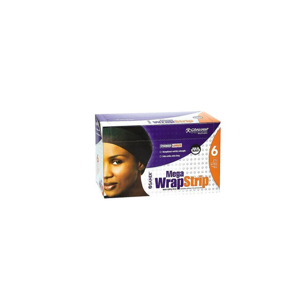 Mega Wrap Strip Refills Black, 6 packs of 40 strips