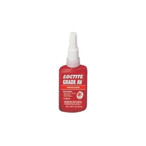 Loctite 08731 Red 087 Letter Grade AV High Strength Threadlocker, 50 ml, 1.69 fl. oz. Bottle