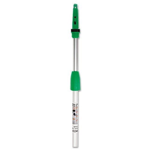 Unger EZ400 Opti-Loc Aluminum Extension Pole, 13ft, Two Sections, Green/Silver