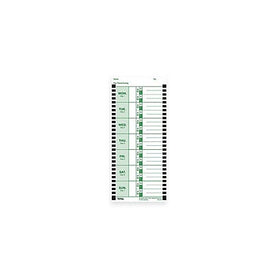 Lathem Weekly Thermal Print Time Cards, Single Sided, for Lathem 800P Time Clock, 9", 100 Pack (E8-100)