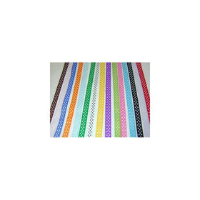 Polka Dot Grosgrain Ribbon -15 Colors 3/8" X 2 Yard Each Total 30 Yds Per Package
