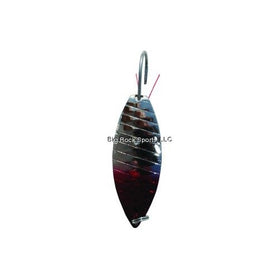 Aqua Dream Living WS02 1/4-Ounce Weedless Spoon, Nickel and Red Finish