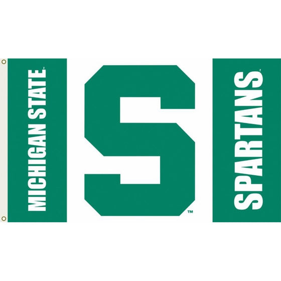 NCAA Michigan State Spartans Flag with Grommets 60 x 36in
