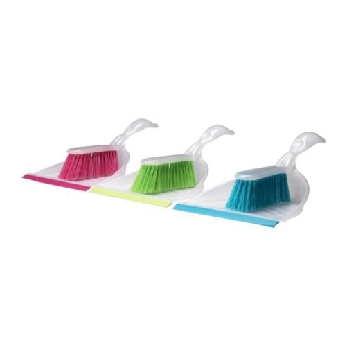 Blaska Dust Pan and Brush Set, Assorted Colors