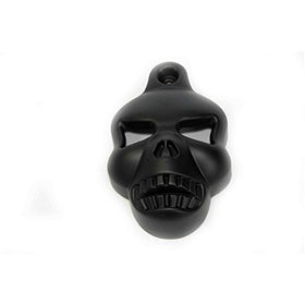 Black Skull Horn Cover For Harley Big Twins V-Rods Stock Cowbell Horns 1992-2013