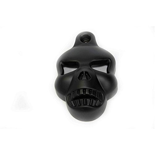 Black Skull Horn Cover For Harley Big Twins V-Rods Stock Cowbell Horns 1992-2013