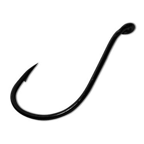 Gamakatsu 341410 Octopus Light NS Hook (8 Pack), Size 1, Black