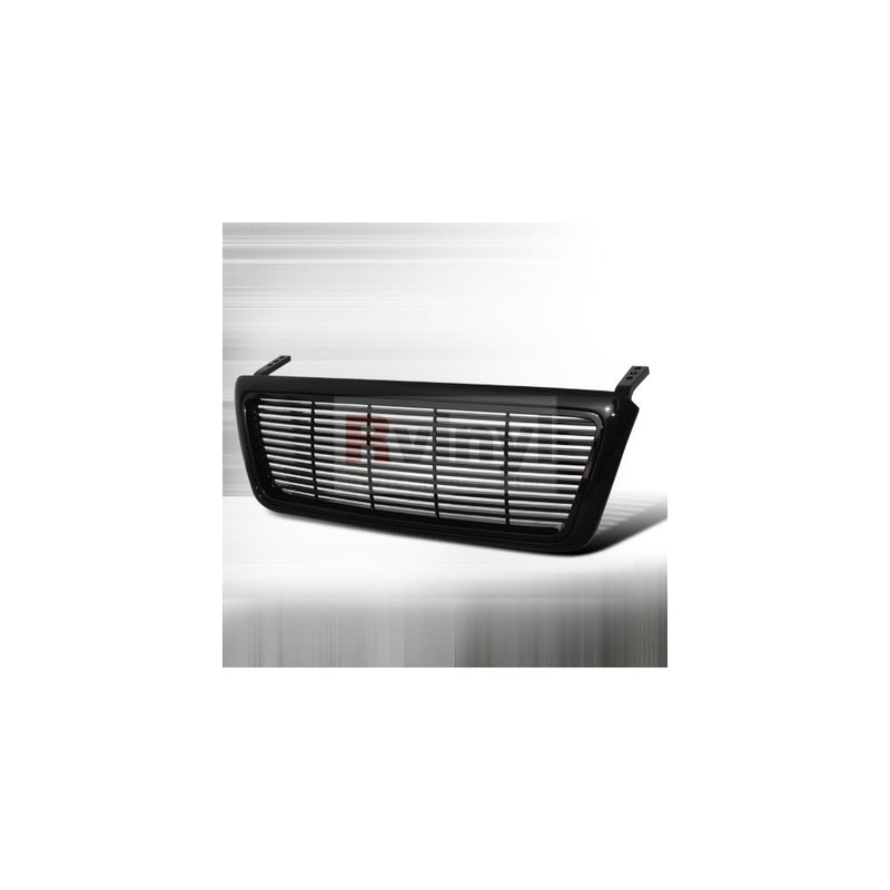 Spec-D Tuning HBG-F150041PCBK-GG Ford F150 F 150 Xl Xtl Black abs Billet Grill Grille 1 Pc