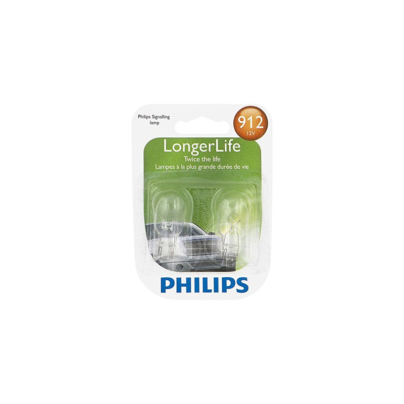 Philips 912 LongerLife Miniature Bulb, 2 Pack