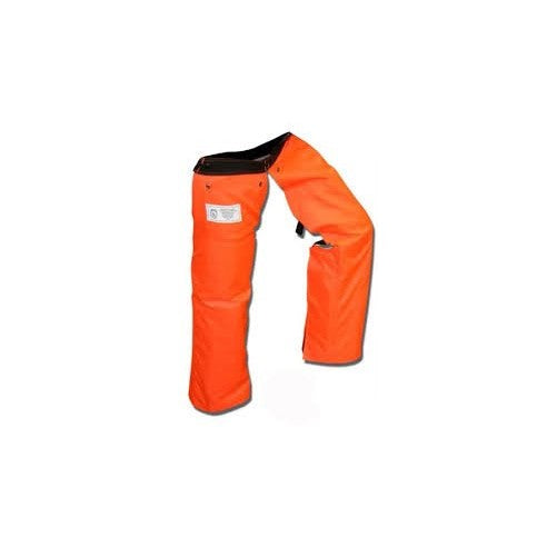 Forester Chainsaw Safety Chaps with Pocket, Apron Style (Long 40", Orange)