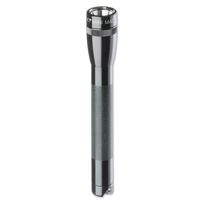 Maglite Mini Incandescent 2-Cell AA Flashlight with Holster, Black