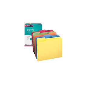 Smead File Folder, 1/3-Cut Tab, Letter Size, Assorted Colors, 100 per Box, (11943)