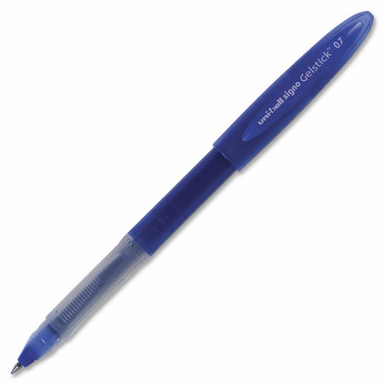 Uni-Ball Gelstick Gel Pens, Medium Point, Blue Ink, 12 Count