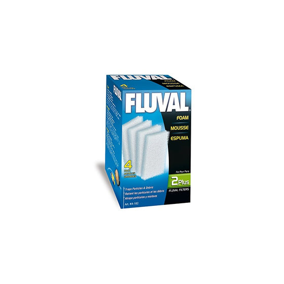 Fluval 2 Plus Foam Insert, 4-Pack