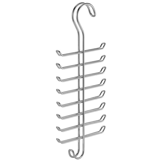 InterDesign Classico Vertical Closet Organizer Rack for Ties, Belts - Chrome