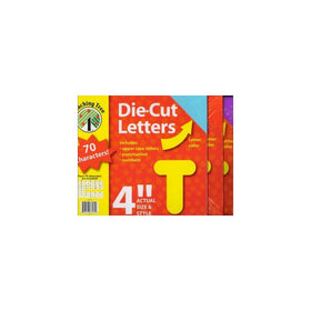 4-Inch Die Cut Letters (Various Colors and Fonts)