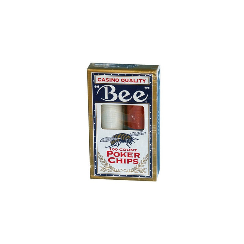 Bee Casino Quality 100 Count Poker Chip Set