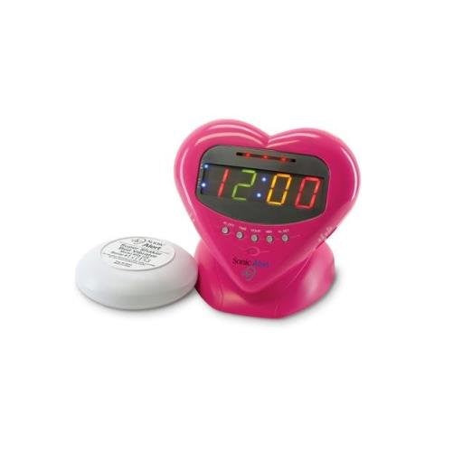 Sonic Alert SBH400ss Sweetheart Alarm Clock with Bed Shaker