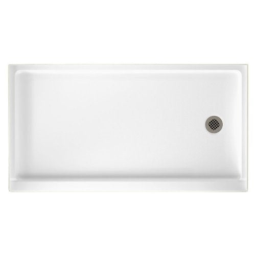 Swanstone FR-3260R-010 Veritek 60-Inch by 32-Inch by 4-5/16-Inch Retrofit Single Threshold Shower Floor, White Finish