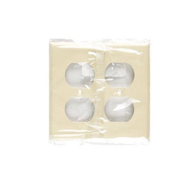 Creative Accents Duplex Outlet 2 Gang Ivory Bg