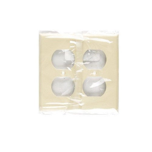 Creative Accents Duplex Outlet 2 Gang Ivory Bg