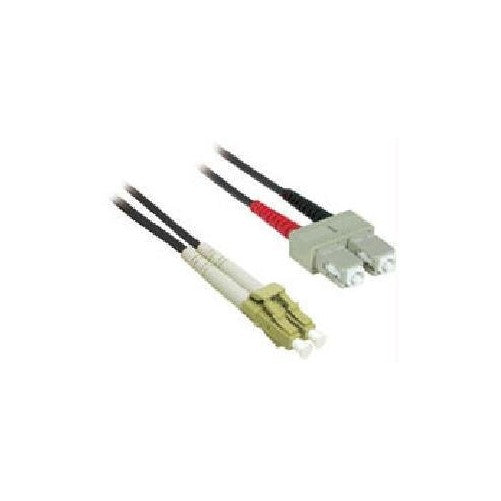 C2G/Cables to Go 37223 LC/SC Duplex 62.5/125 Multimode Fiber Patch Cable (3 Meter, Black)