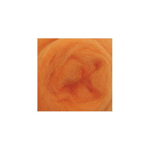 Wistyria Editions Ultra Fine 12" Wool Roving .22 Oz: Tangerine