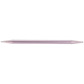 Susan Bates 11109-11 7-Inch Silvalume Double Point Knitting Needle, 8mm, Silver Pink, 5 Per Package