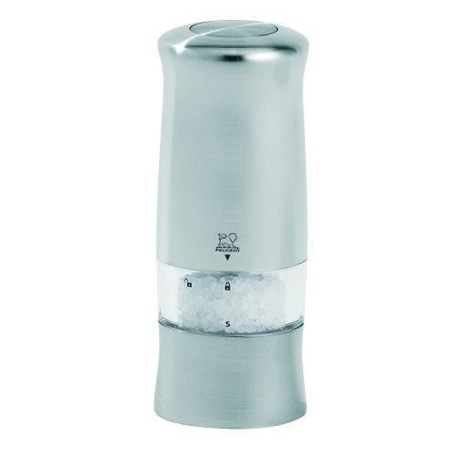 Peugeot 24086 Zeli Electric 5.9 Inch Salt Mill, Brushed Chrome