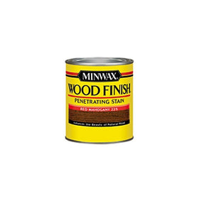 Minwax 222504444 Wood Finish Penetrating Interior Wood Stain, 1/2 pint, Red Mahogany