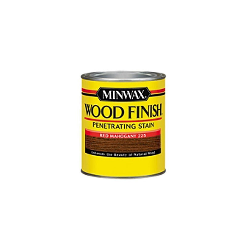 Minwax 222504444 Wood Finish Penetrating Interior Wood Stain, 1/2 pint, Red Mahogany