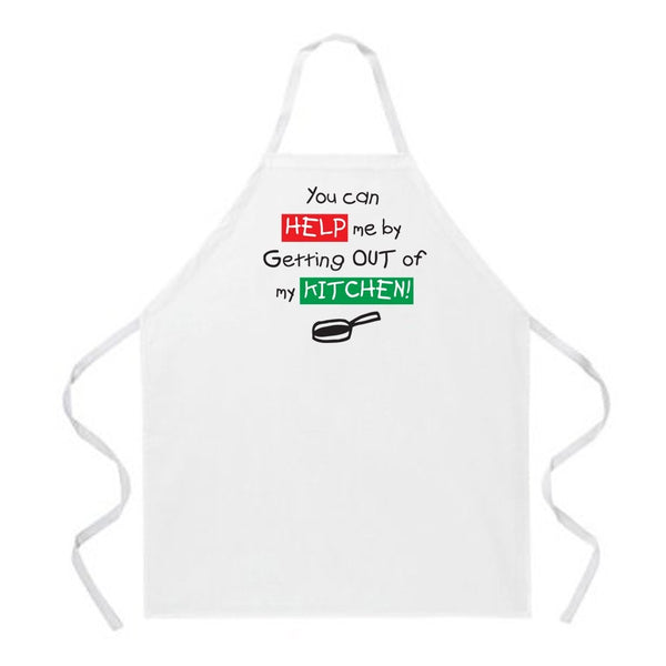 Attitude Aprons Fully Adjustable "You Can Help Me By Getting Out of My Kitchen" Apron