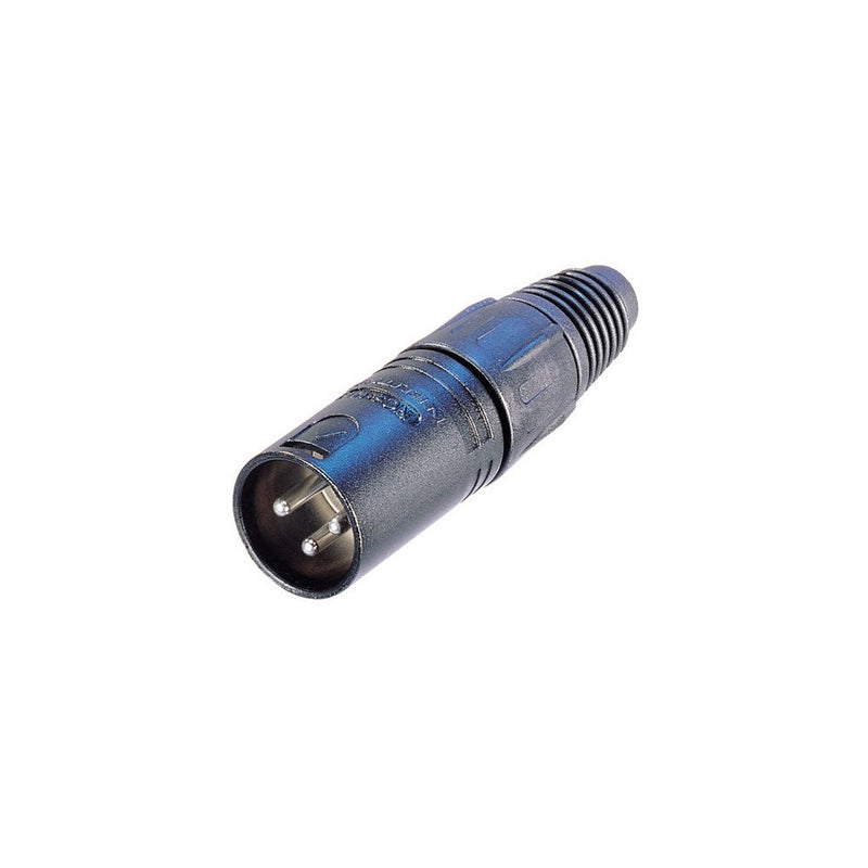 Neutrik NC3MX-B 3-Pin M Cable MT XLR, Black with Gold Contacts