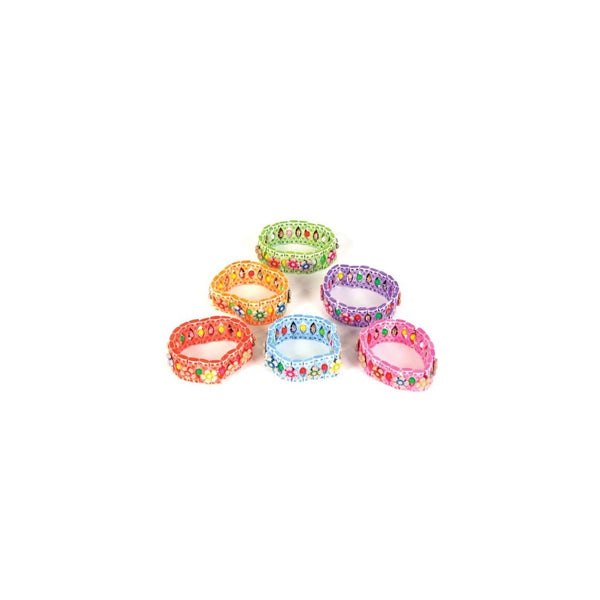 Stretch Flower Bracelets - 12 per unit