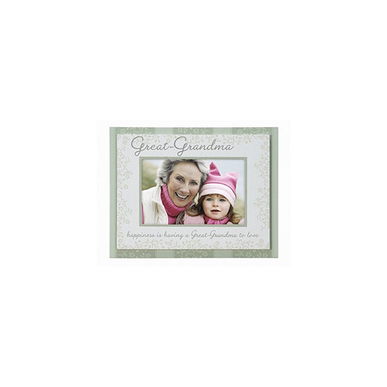 Malden International Designs Great-Grandma Double Layer Wood Picture Frame 4x6, Green