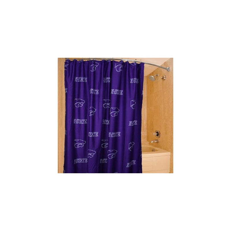 College Covers Kansas State Wildcats Printed Shower Curtain Cover, 70 by 72"