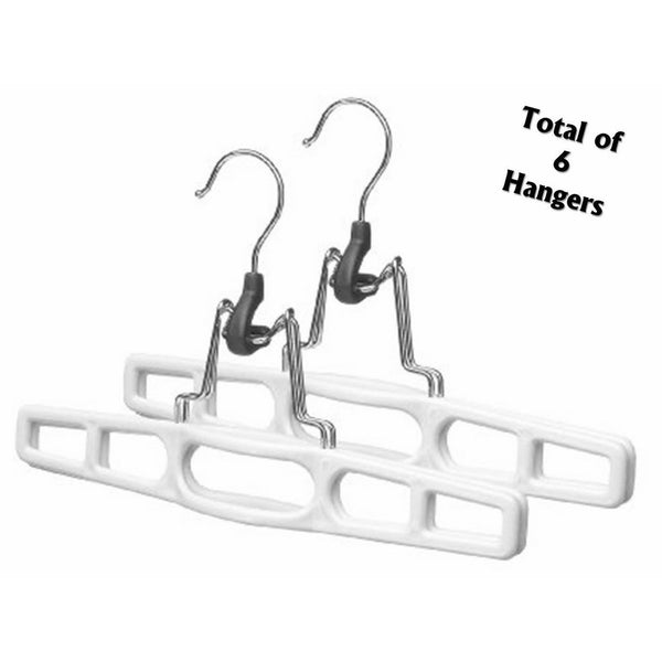 3 sets of 2 Skirt and Slack Hanger Clamp white (7'Hx 11"W) byMerrick Engineering