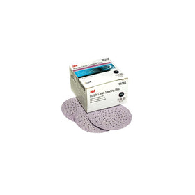 3M 30283 Hookit Purple 3" P80E Grit Clean Sanding Disc
