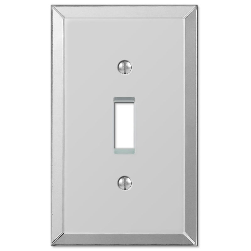 Amerelle 66T Clear Mirror Finish 1 Toggle Wallplate, Mirror Finish