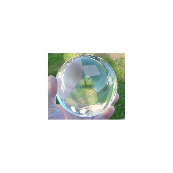 110 mm crystal ball wicca gazing scrying reiki with brass stand