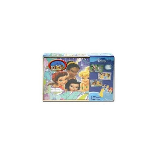Disney 24 piece Girls of Disney 3 pack Pink - Colors & Styles May Vary - Wooden Puzzle