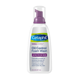 Cetaphil Dermacontrol Oil Control Foam Wash For Acne-Prone Skin, 8 Fluid Ounce