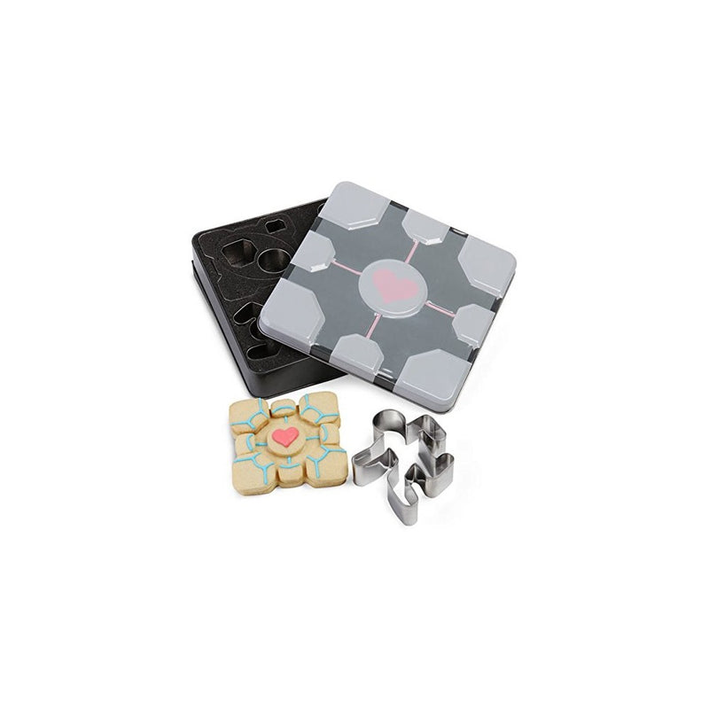 Portal Companion Cube Cookie Cutters (Set of 8) - Officially Licensed Novelty Cookie Cutters Based on the Portal Video Game