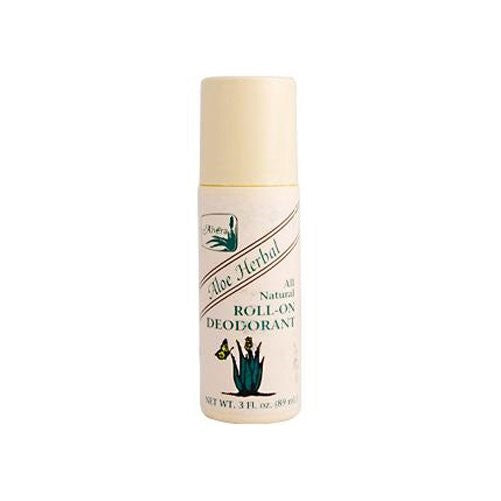 Alvera Aloe Herbal All Natural Roll-On Deodorant -- 3 fl oz