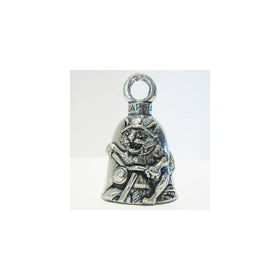 Guardian Biker Cat Motorcycle Biker Luck Gremlin Riding Bell or Key Ring